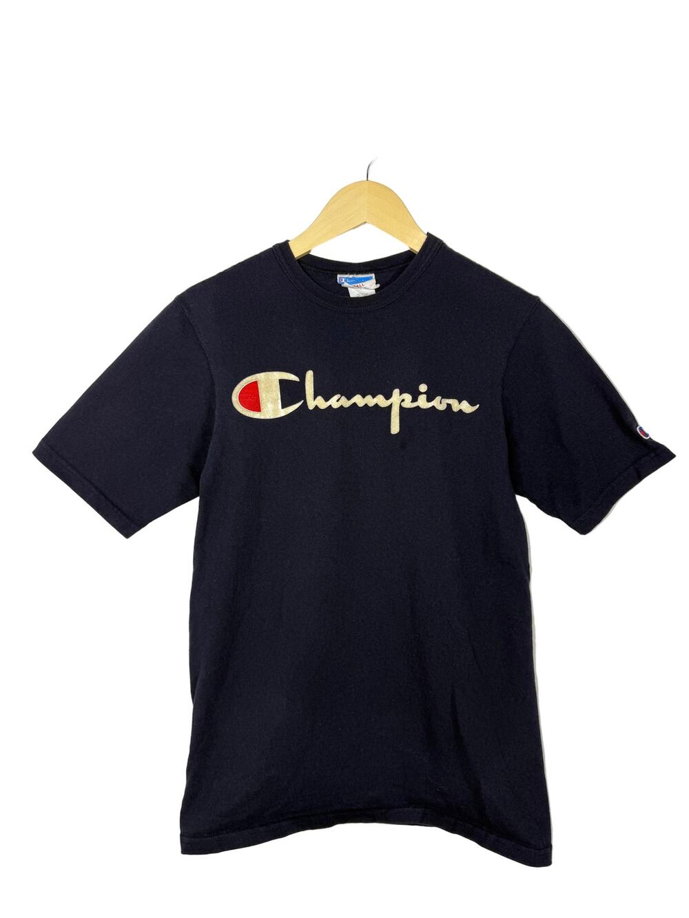 Champion Spell Out Tee Retro Collegiate Style Small 100% Cotton